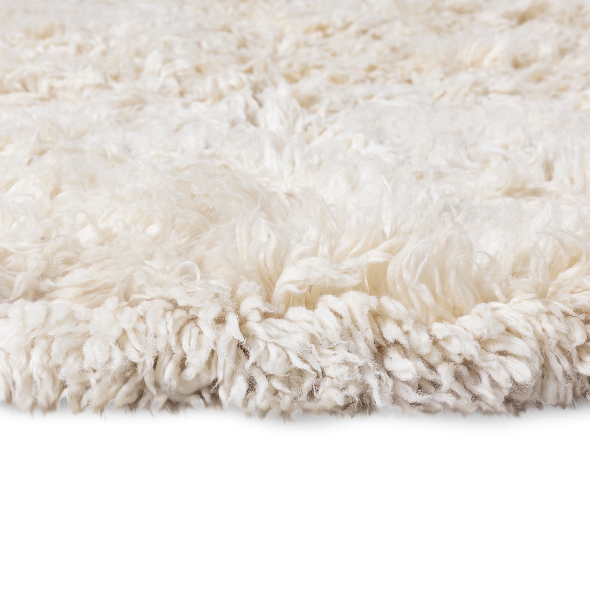 Fluffy Inner Circle Round Rug