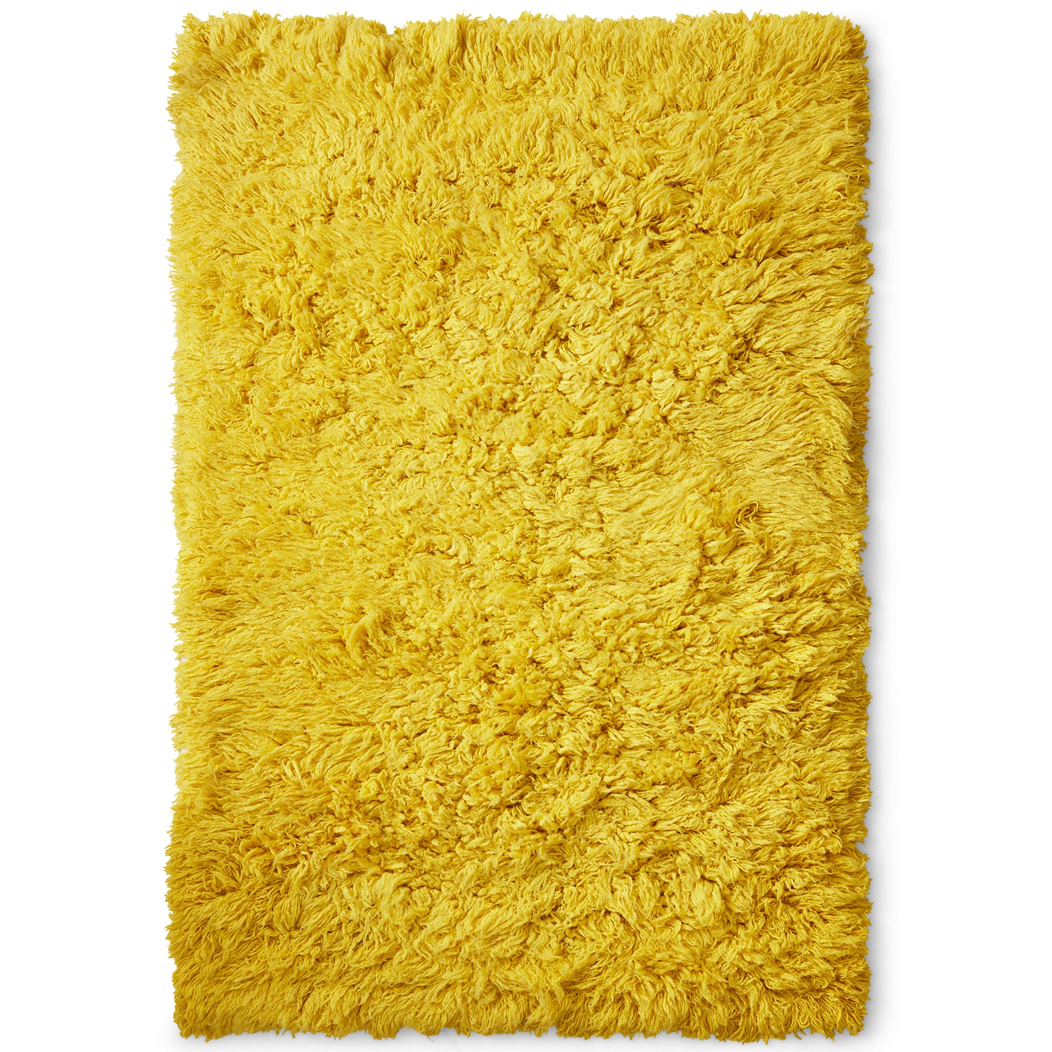 Fluffy Yellow Rug