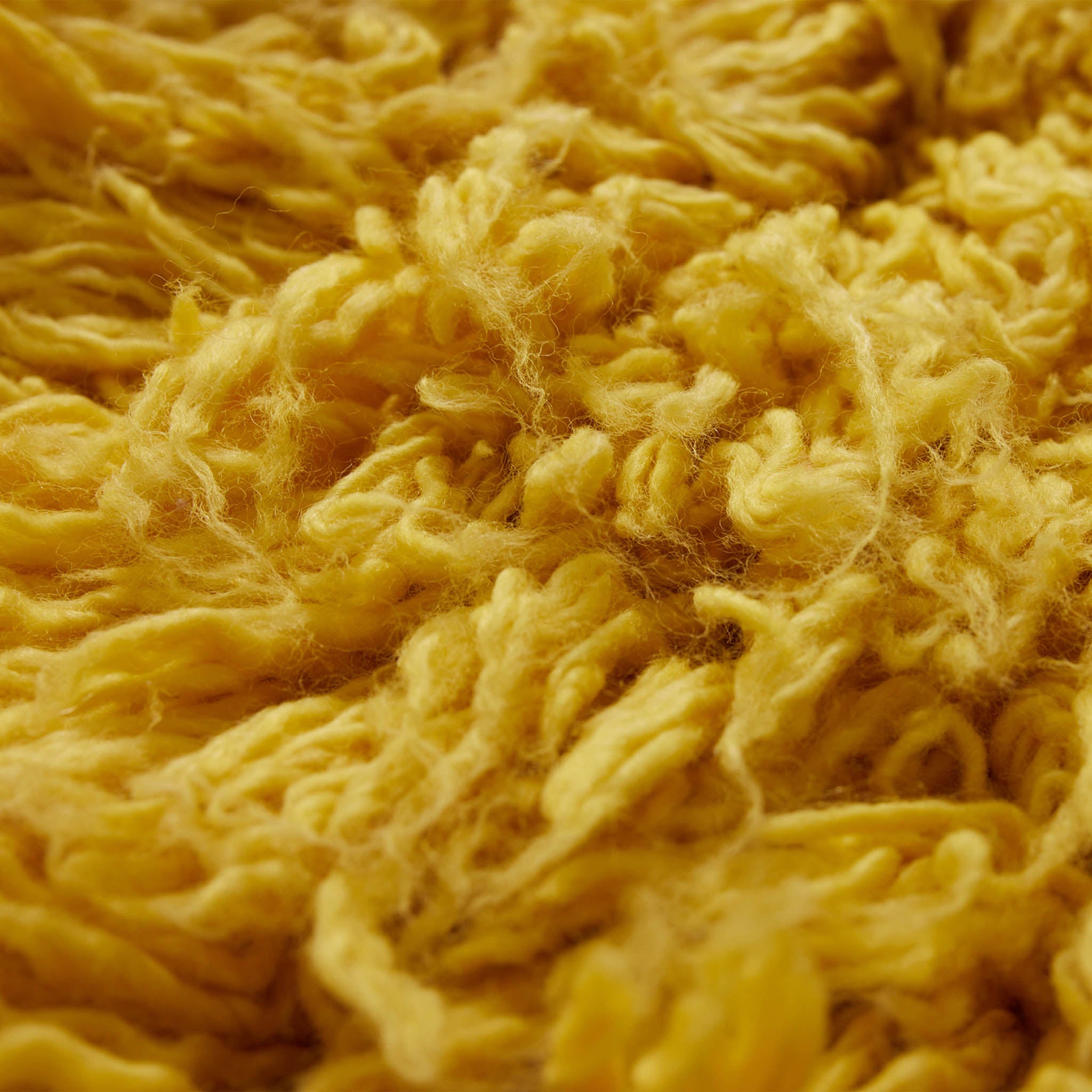 Fluffy Yellow Rug