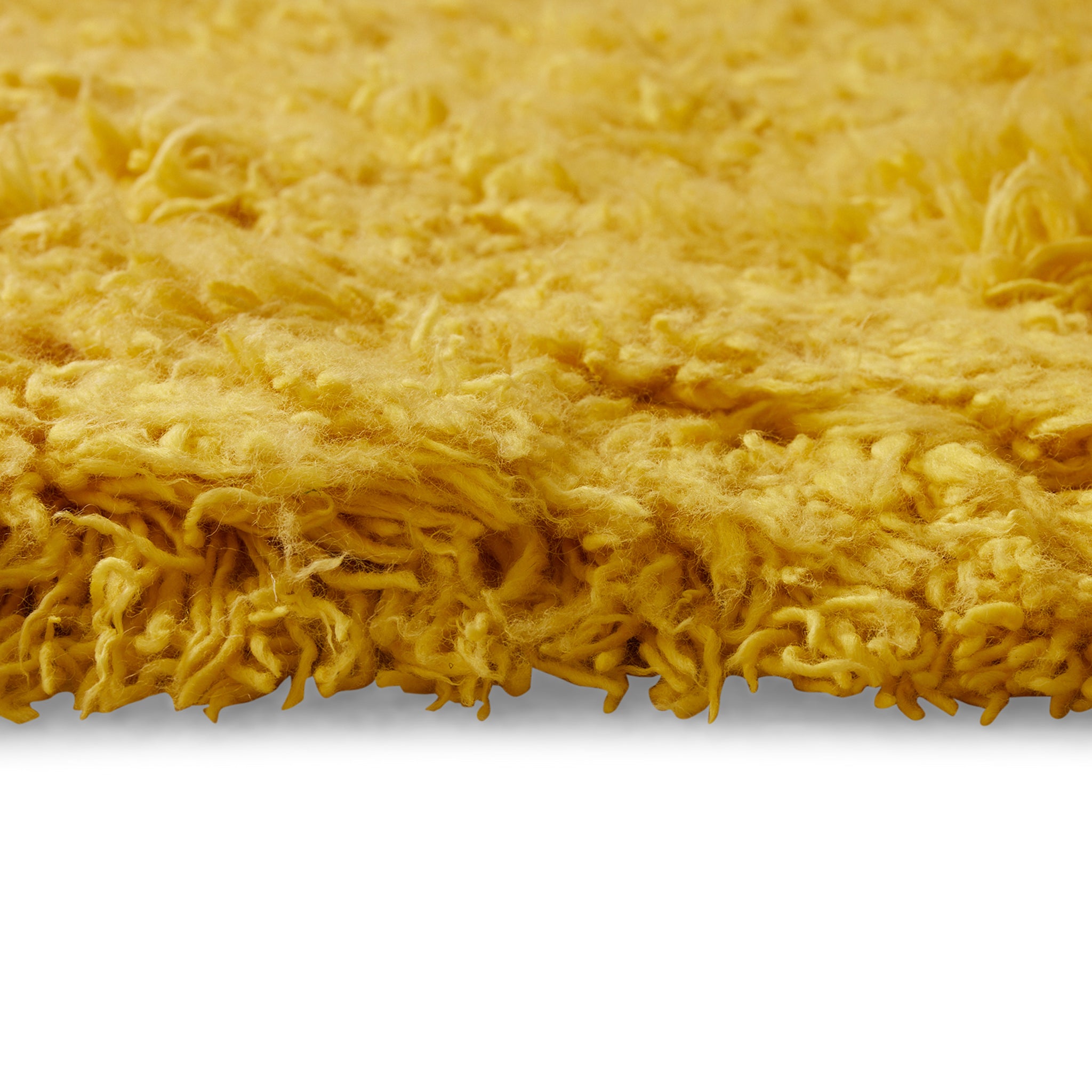 Fluffy Yellow Rug