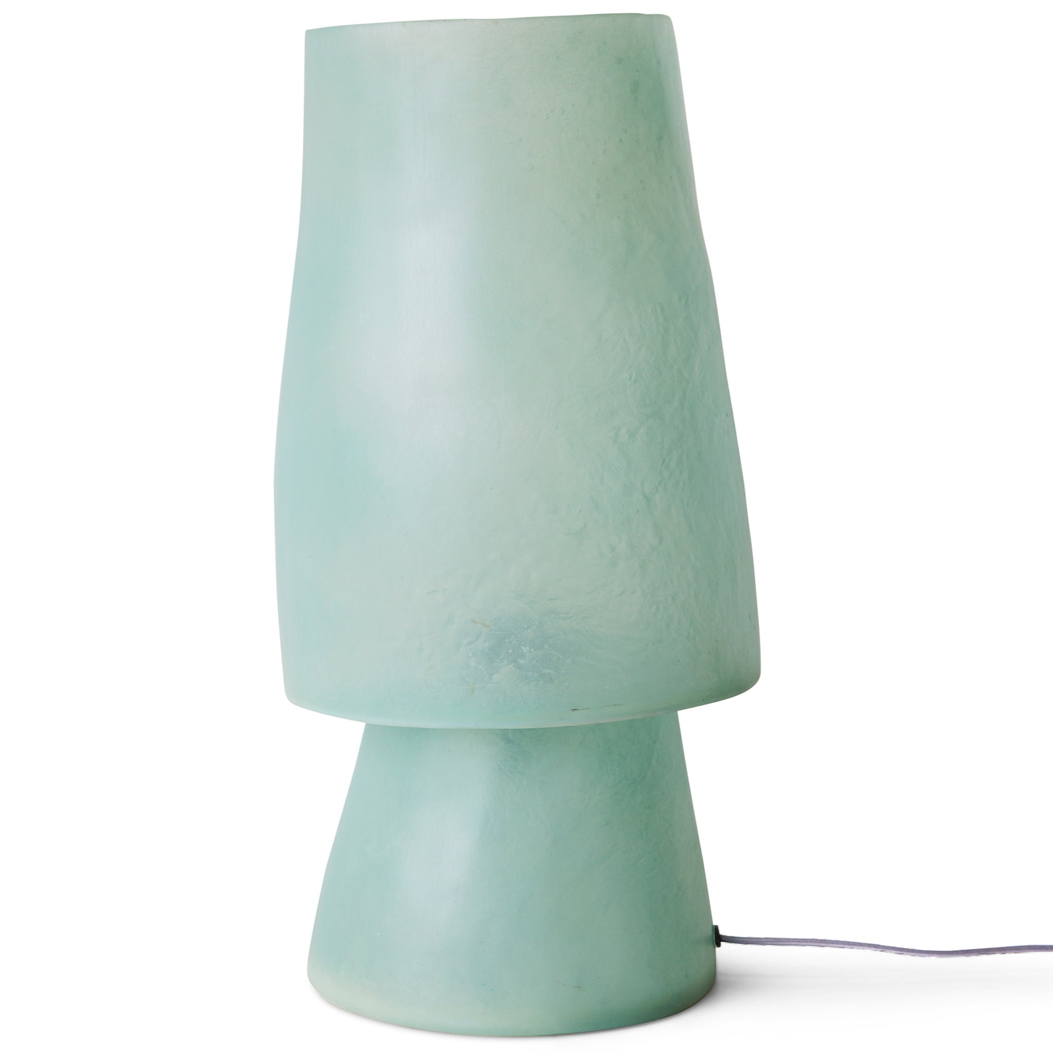 Glassfiber Petrol Blue Table Lamp