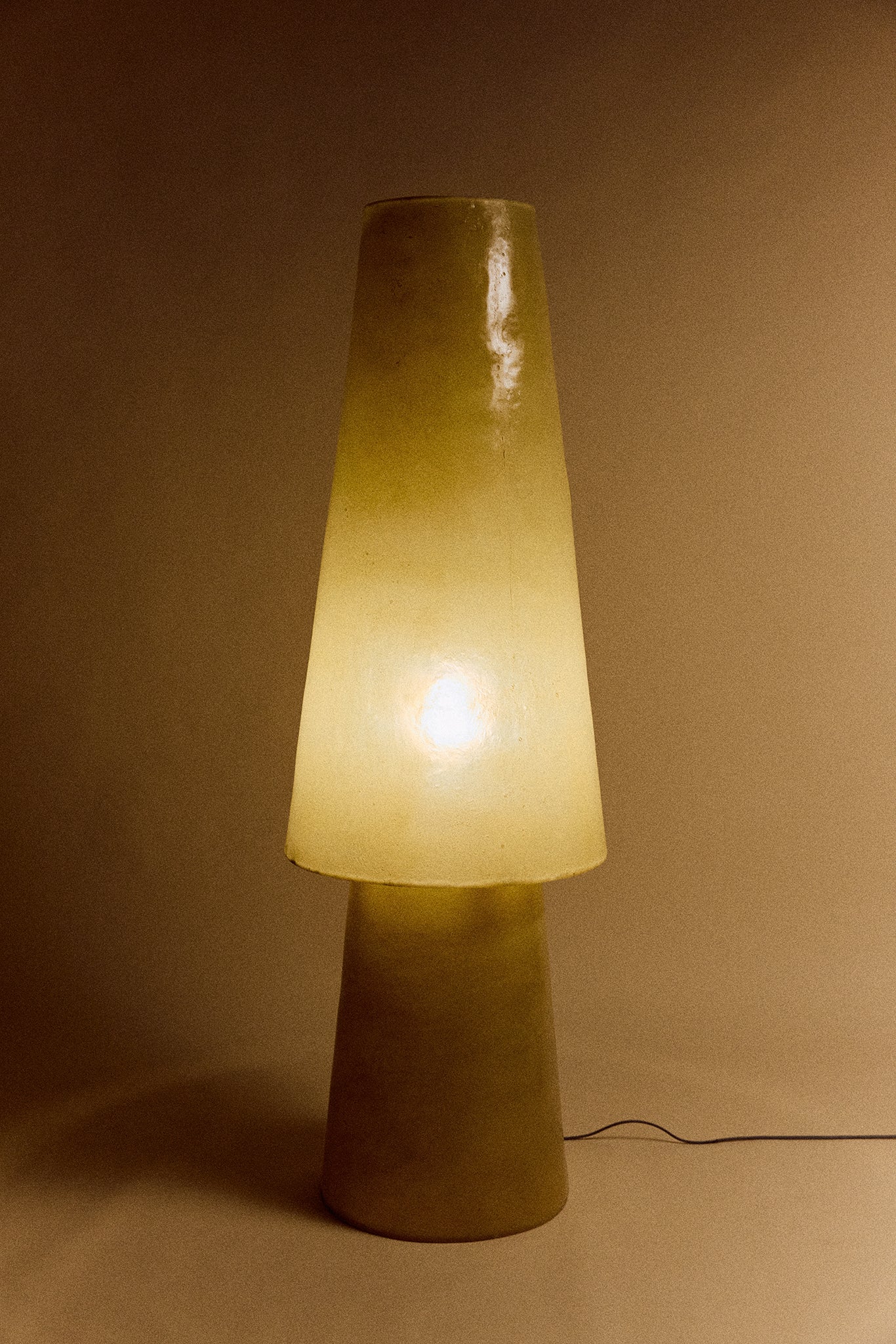 Glassfiber Soft Green Floor Lamp