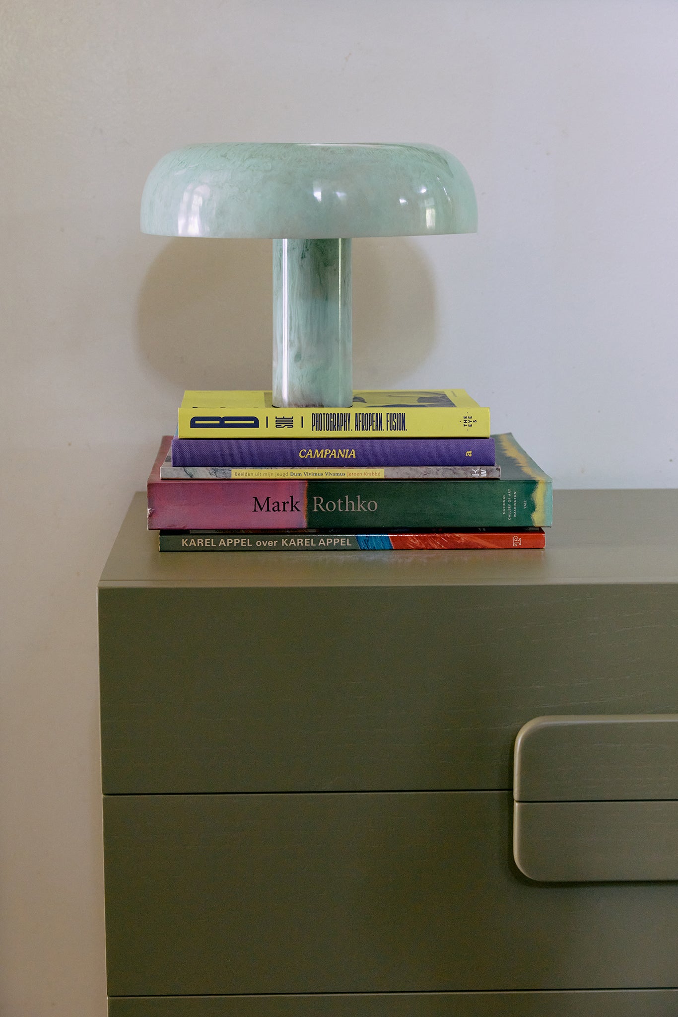 Mushroom Mint Small Table Lamp