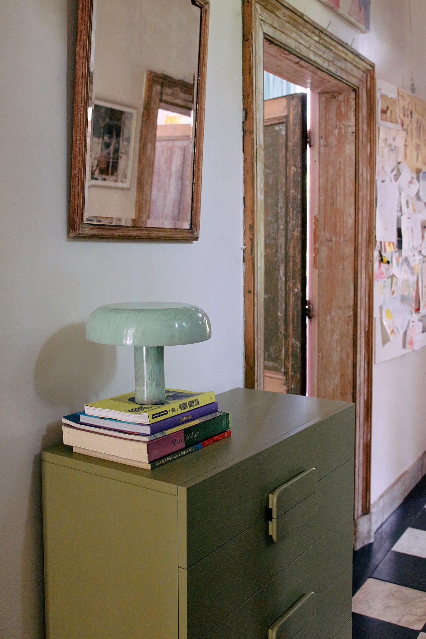 Mushroom Mint Small Table Lamp