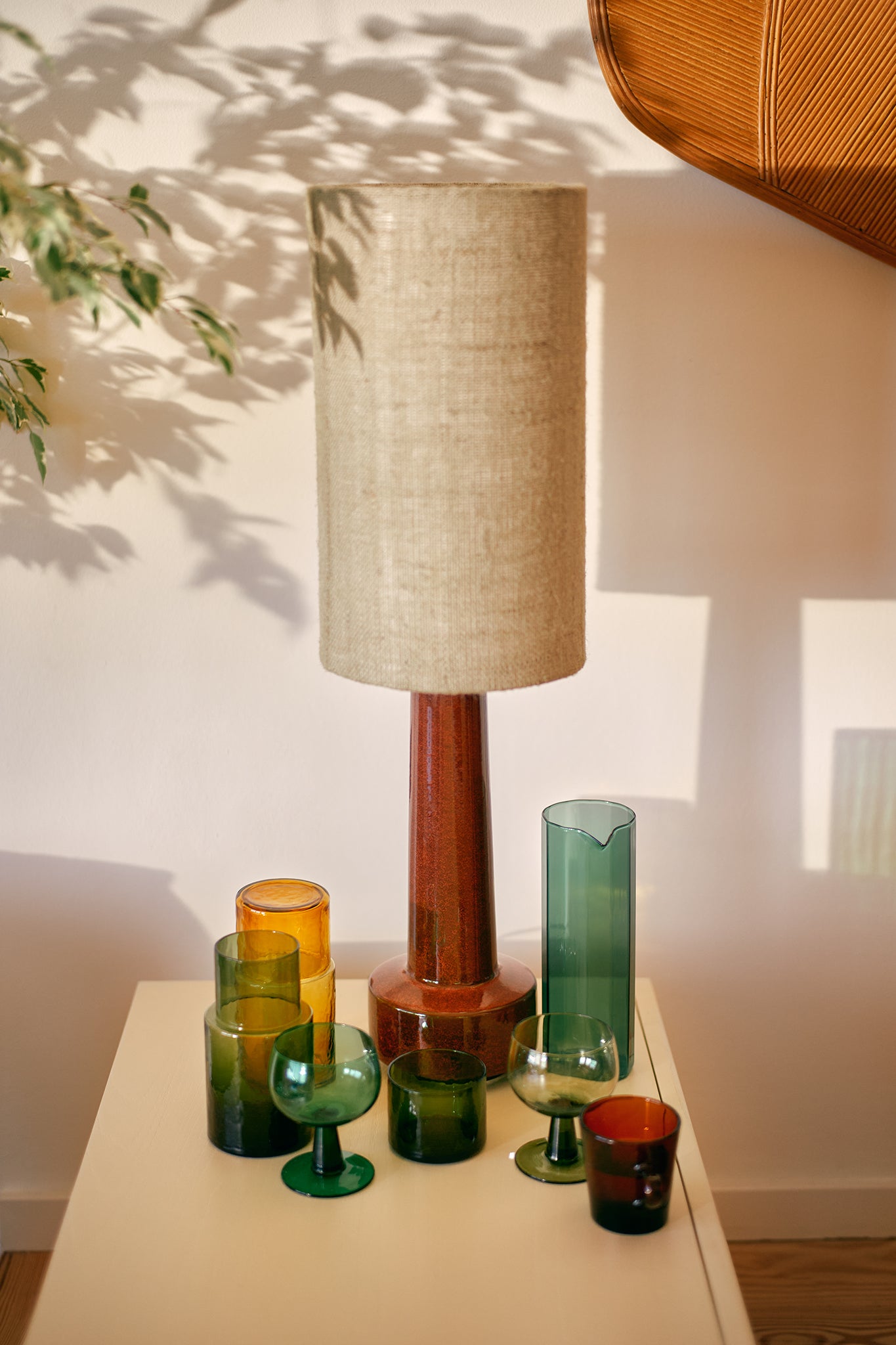 Retro Stoneware Medium Lampbase