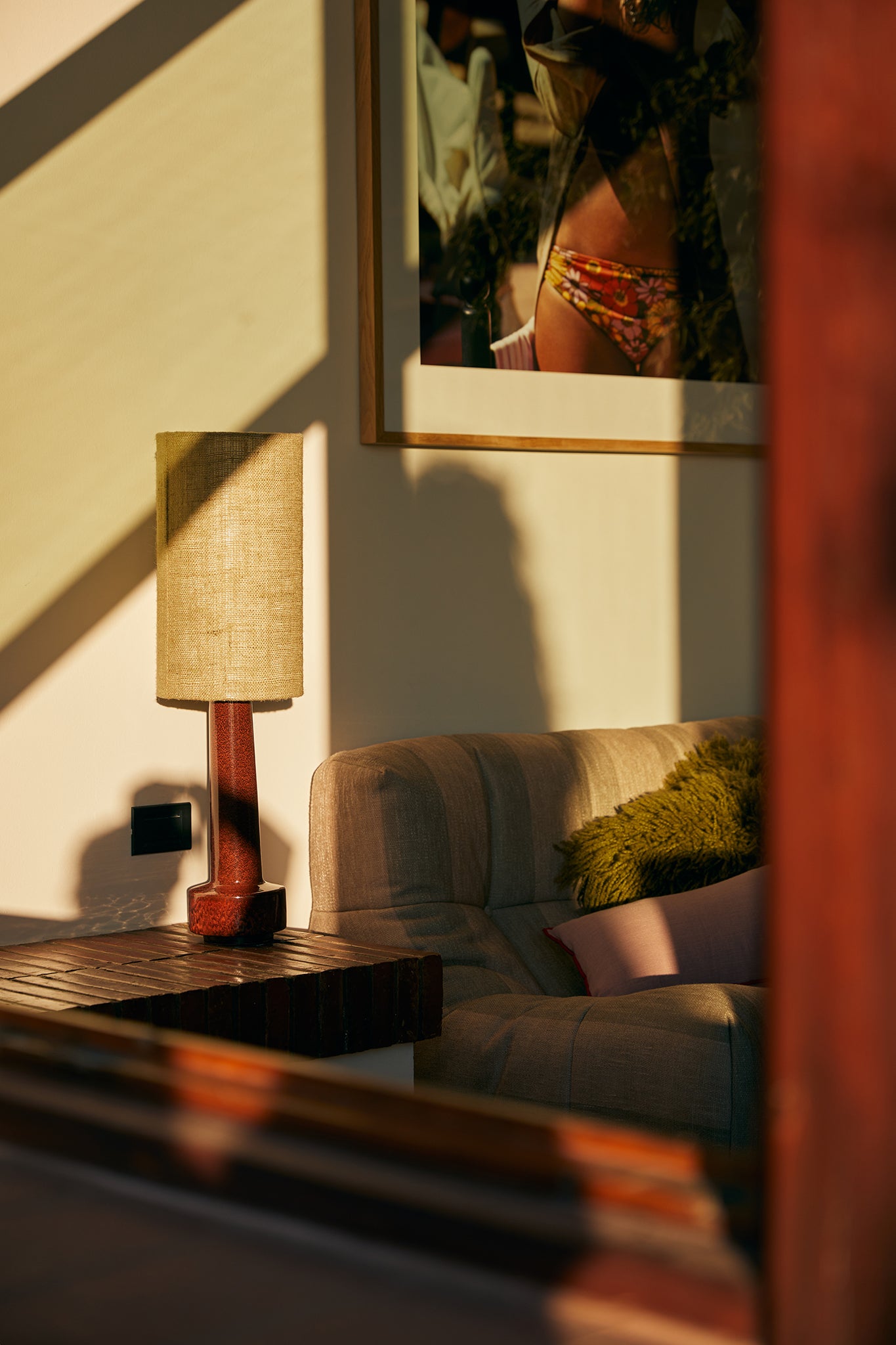 Retro Stoneware Medium Lampbase