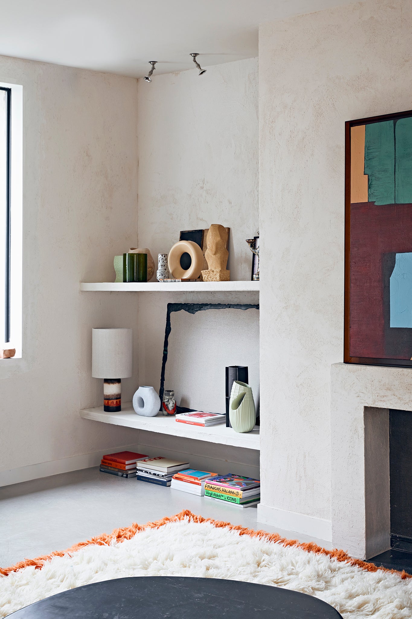 Fluffy Retro Summers Square Rug