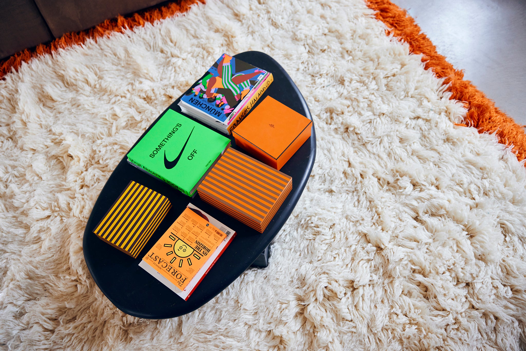 Fluffy Retro Summers Square Rug