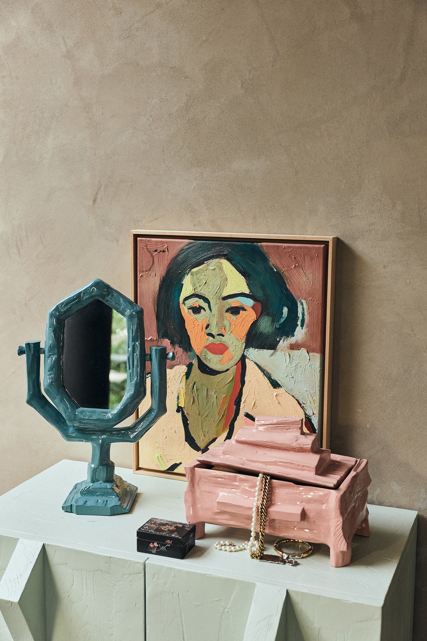 Teun Zwets Petrol Dressing Table Mirror
