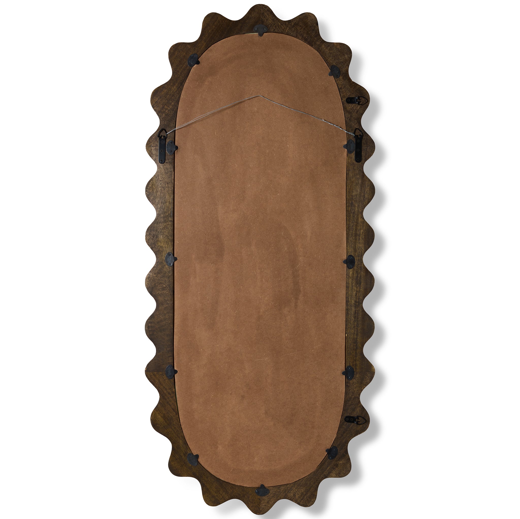 Wooden Ripple Mirror