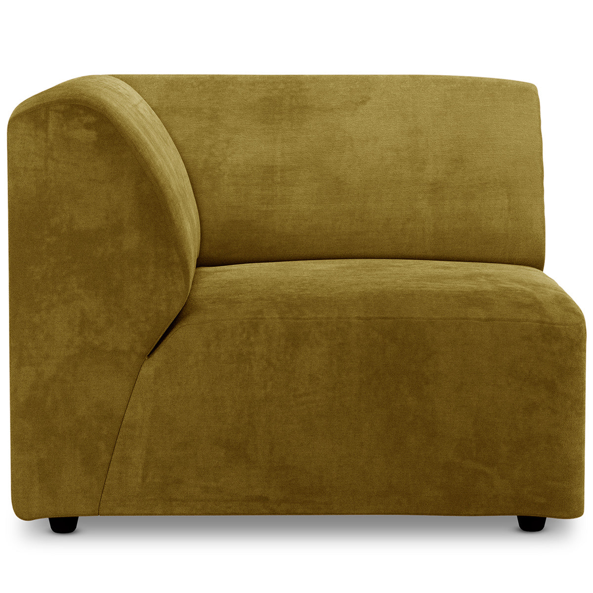 Jax Royal Velvet Couch - Element Left Corner