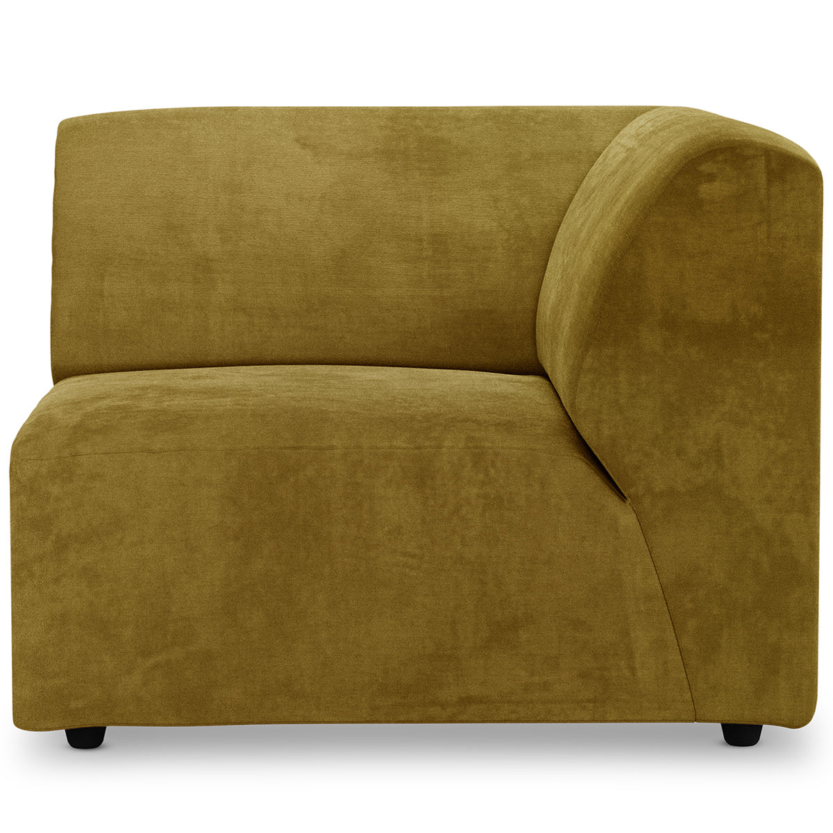 Jax Royal Velvet Couch - Element Right Corner