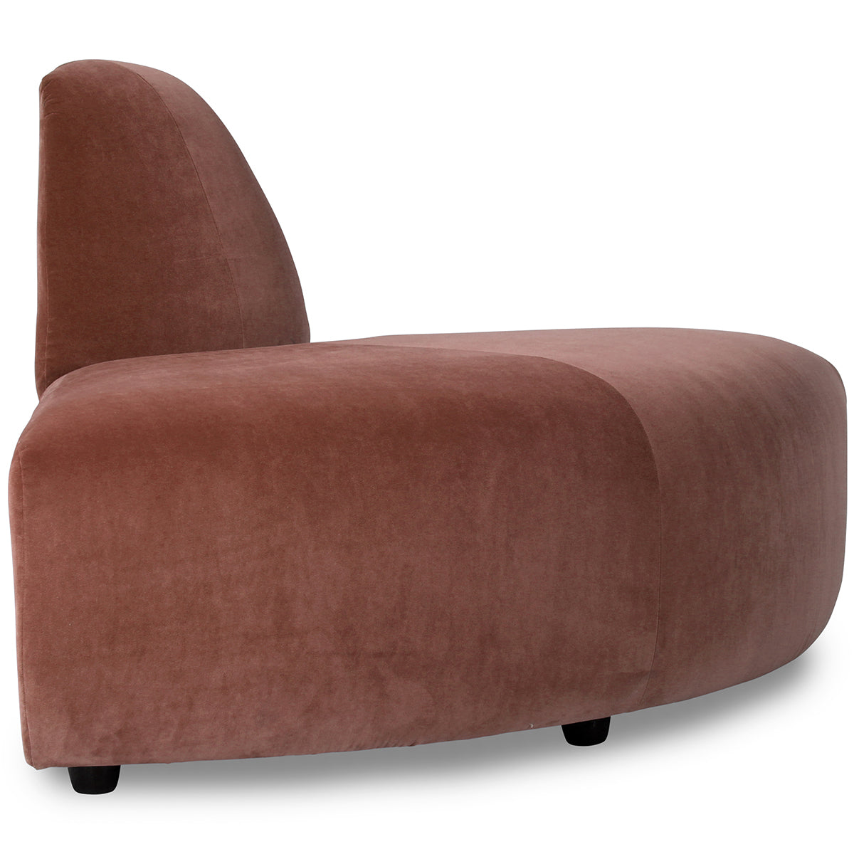 Jax Royal Velvet Couch - Element Angle