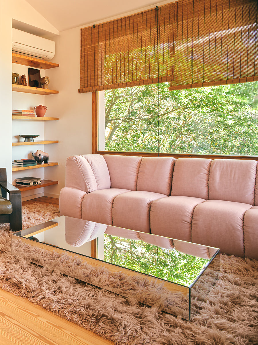 Mirror Block Clear Coffee Table