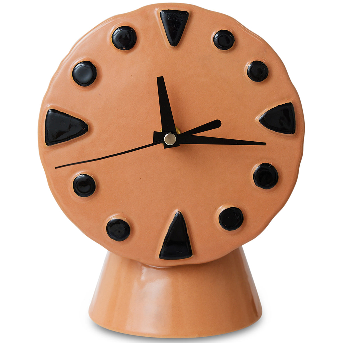 Retro Peach Ceramic Clock