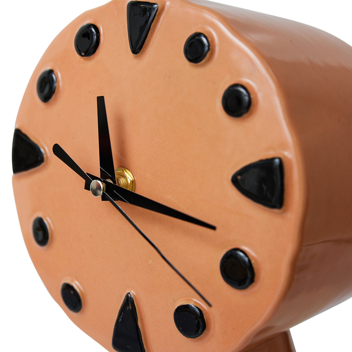 Retro Peach Ceramic Clock