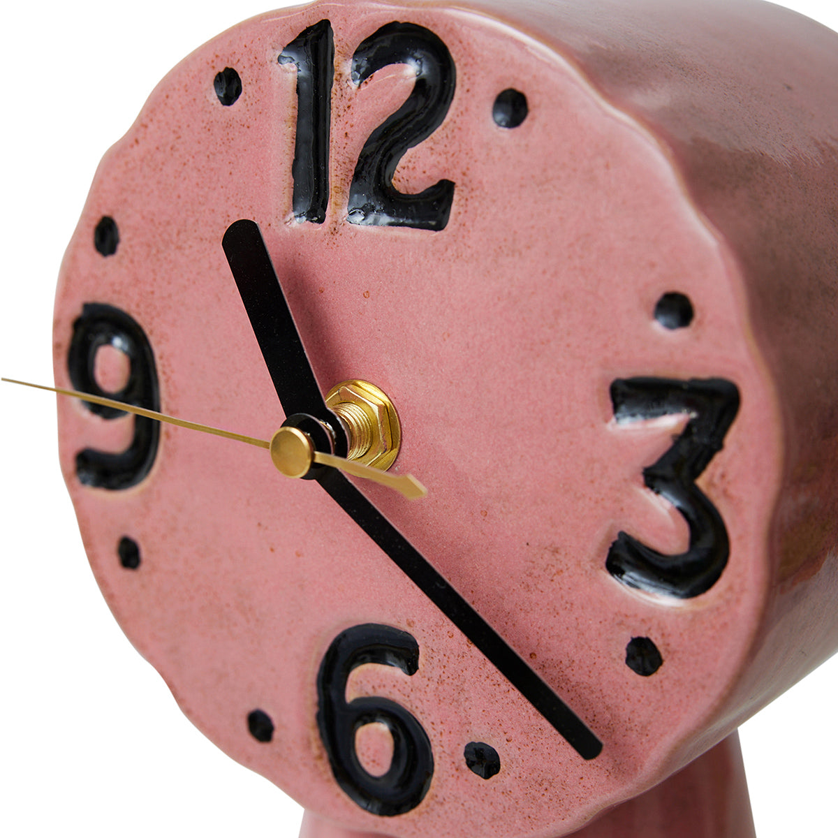 Retro Pink Ceramic Clock