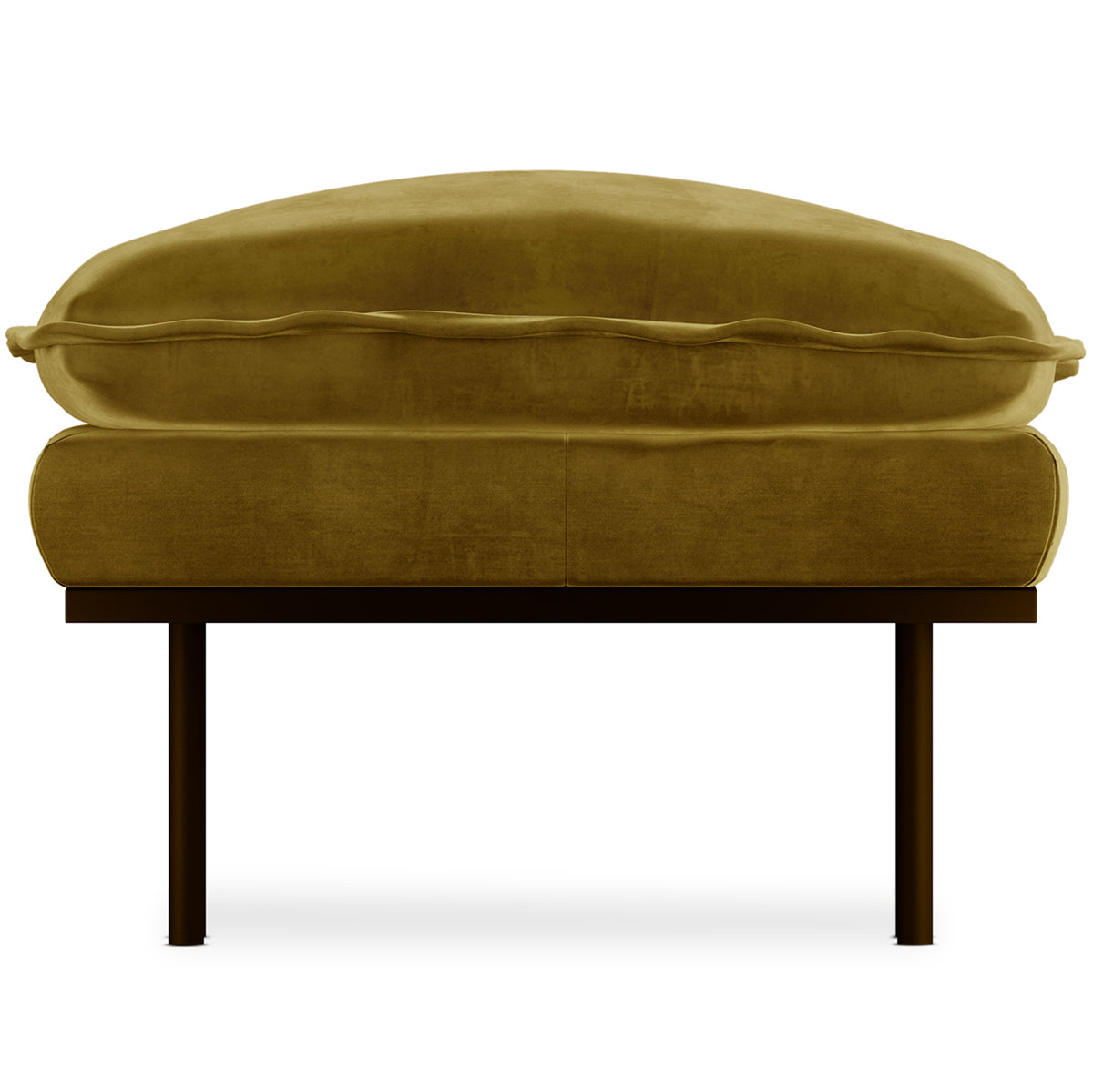 Retro Royal Velvet Hocker