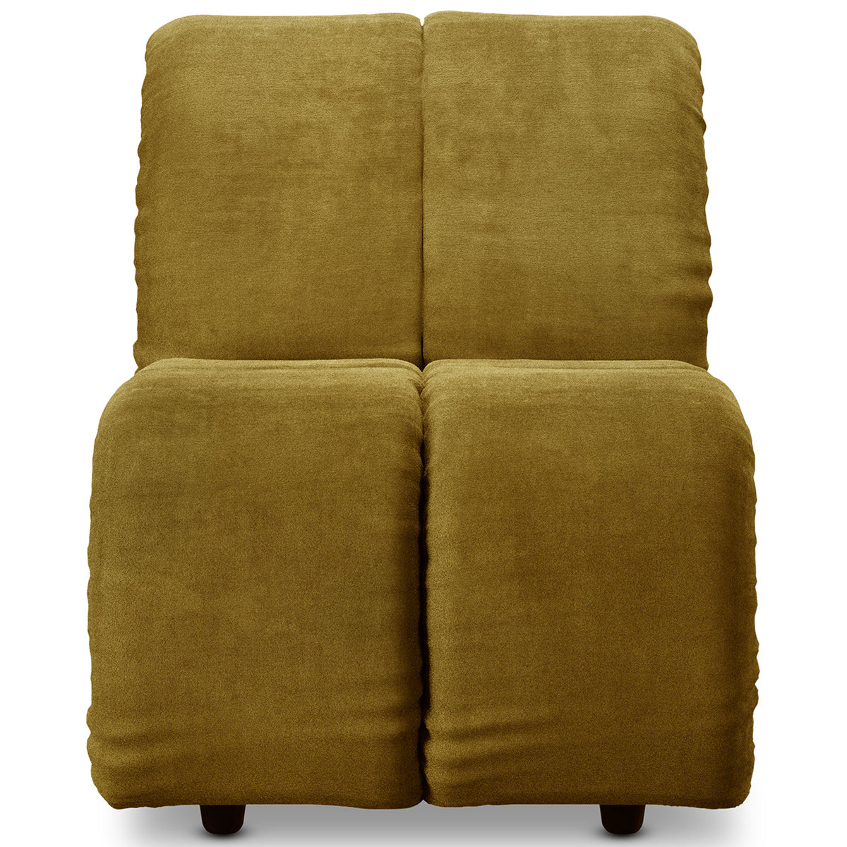 Wave Olive Royal Velvet Couch - Element Small Middle