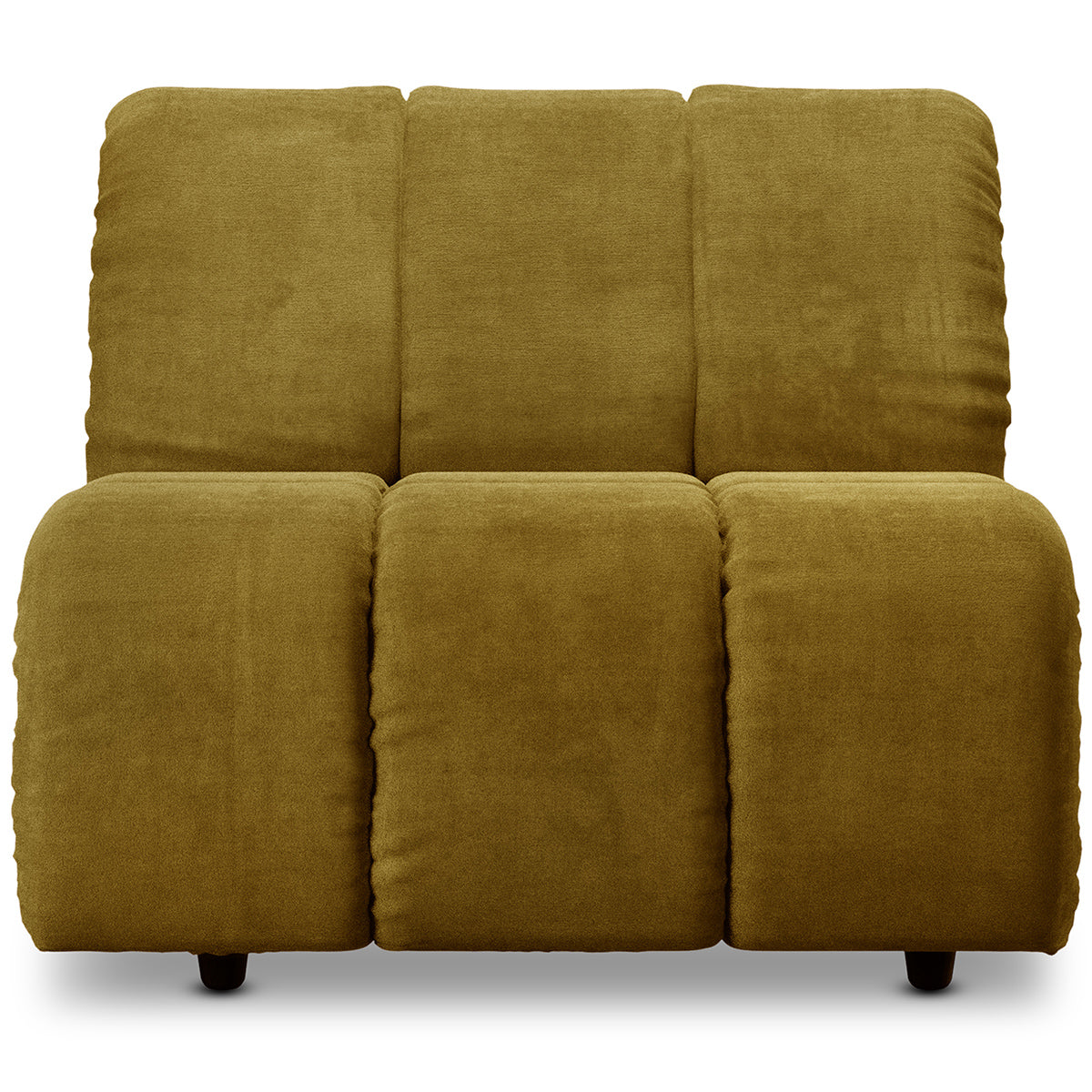 Wave Olive Royal Velvet Couch - Element Middle