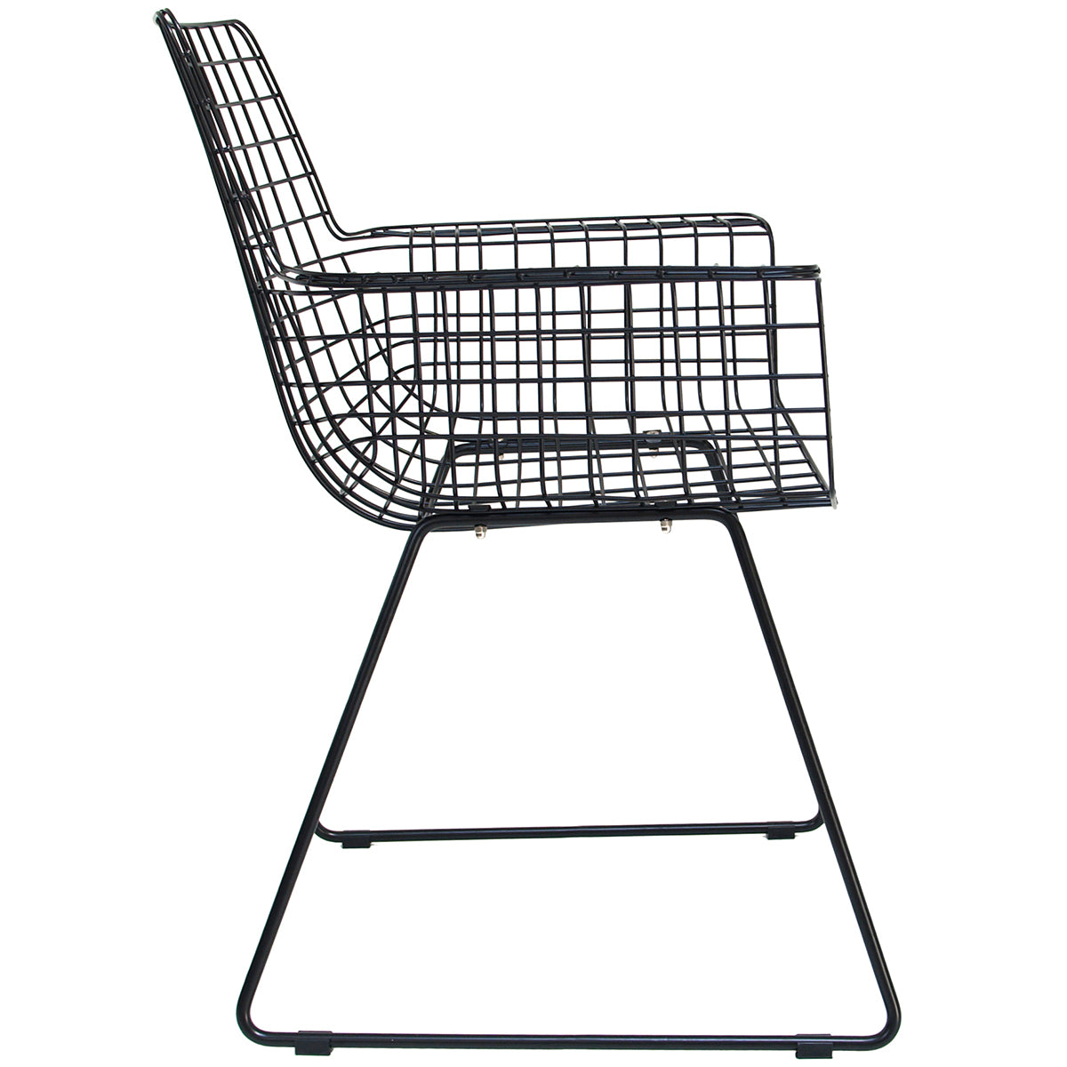 Wire Chair with Armrest (2/Set)