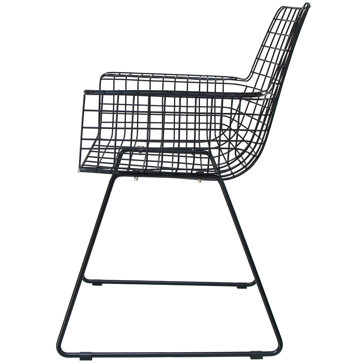 Wire Chair with Armrest (2/Set)