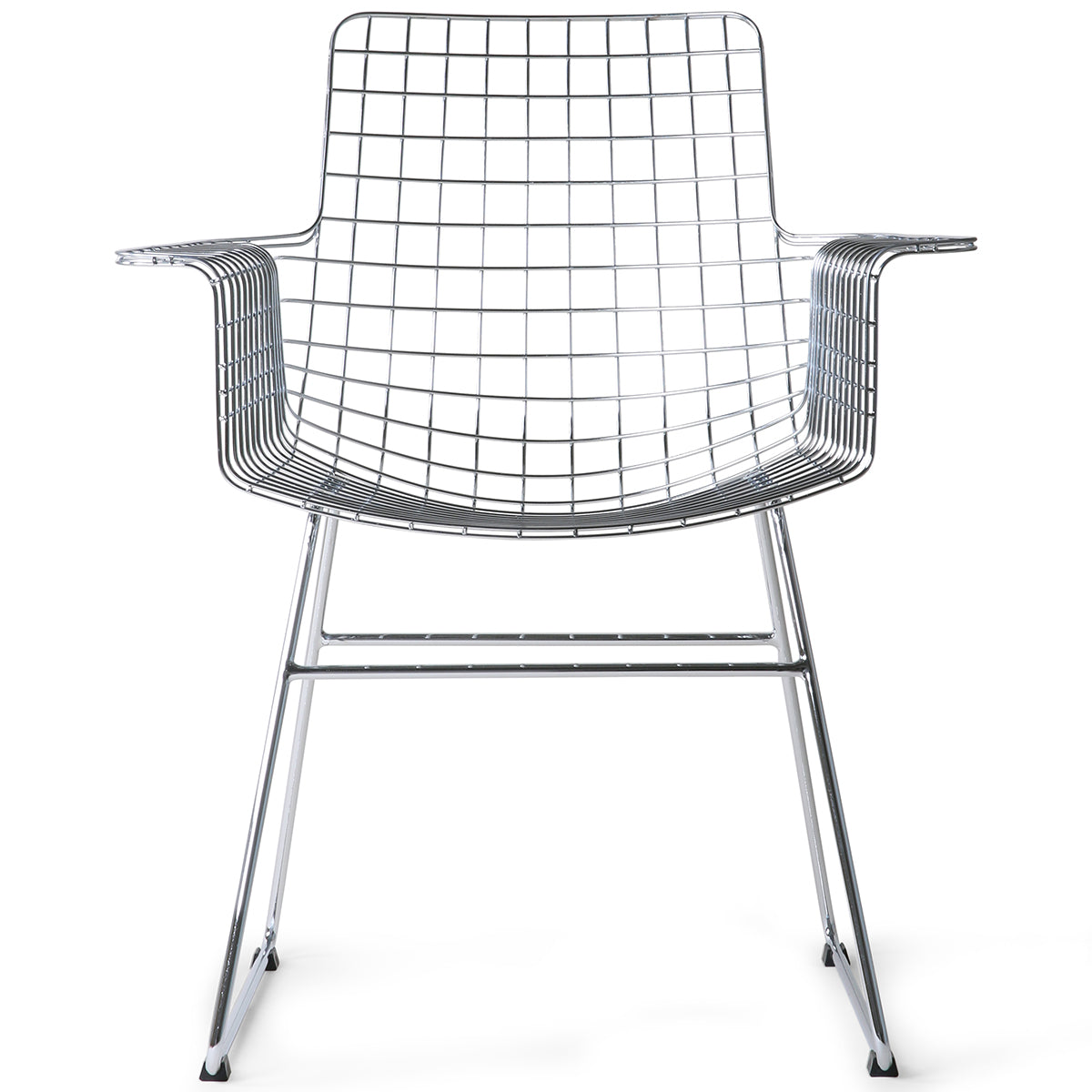 Wire Chair with Armrest (2/Set)