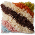 Fluffy Striped Cushion
