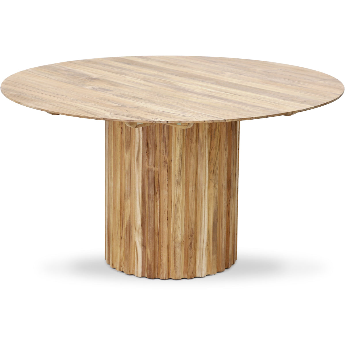 Pillar Teak Dining Table