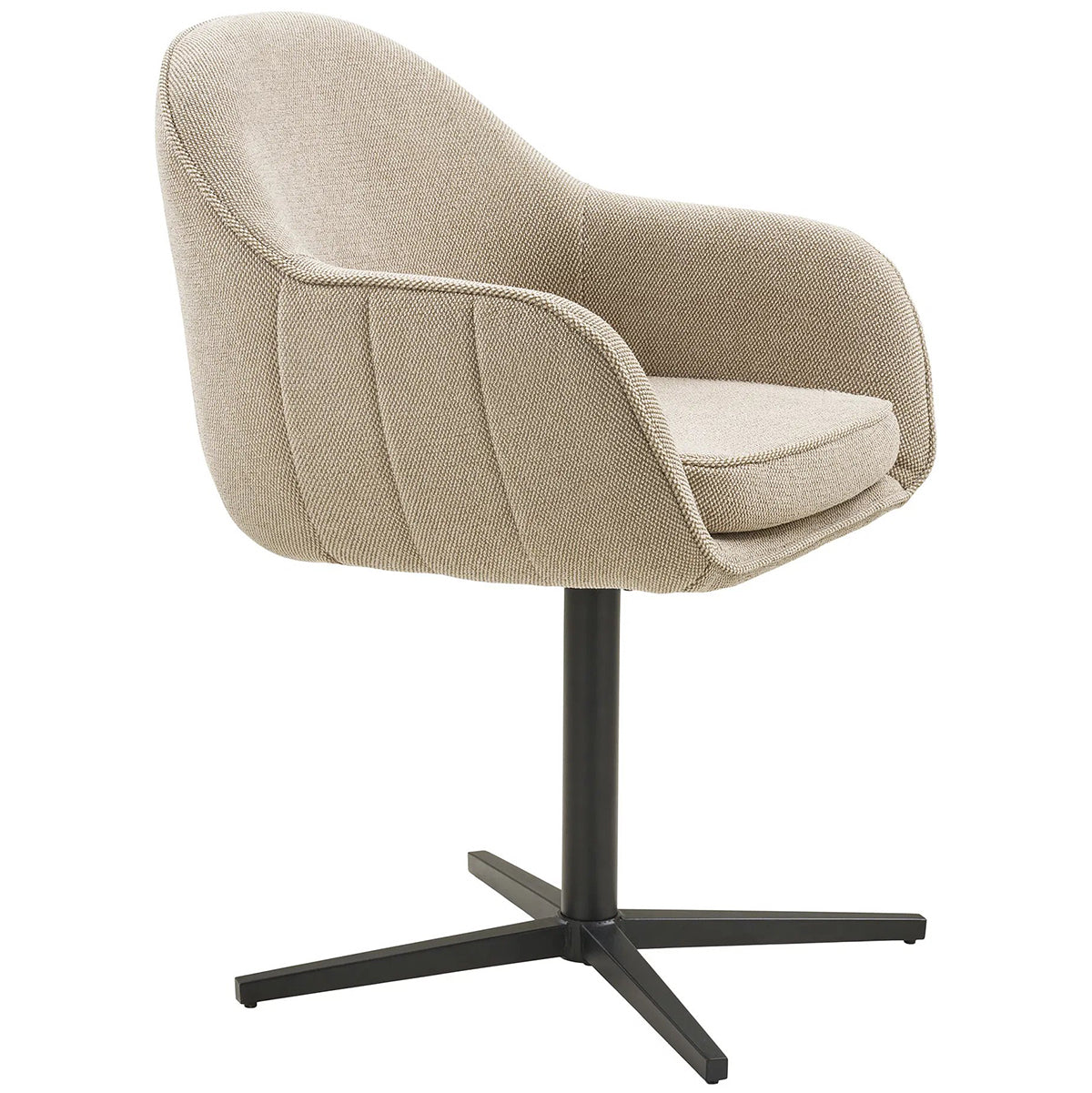 Tamera Light Grey Swivel Dining Chair