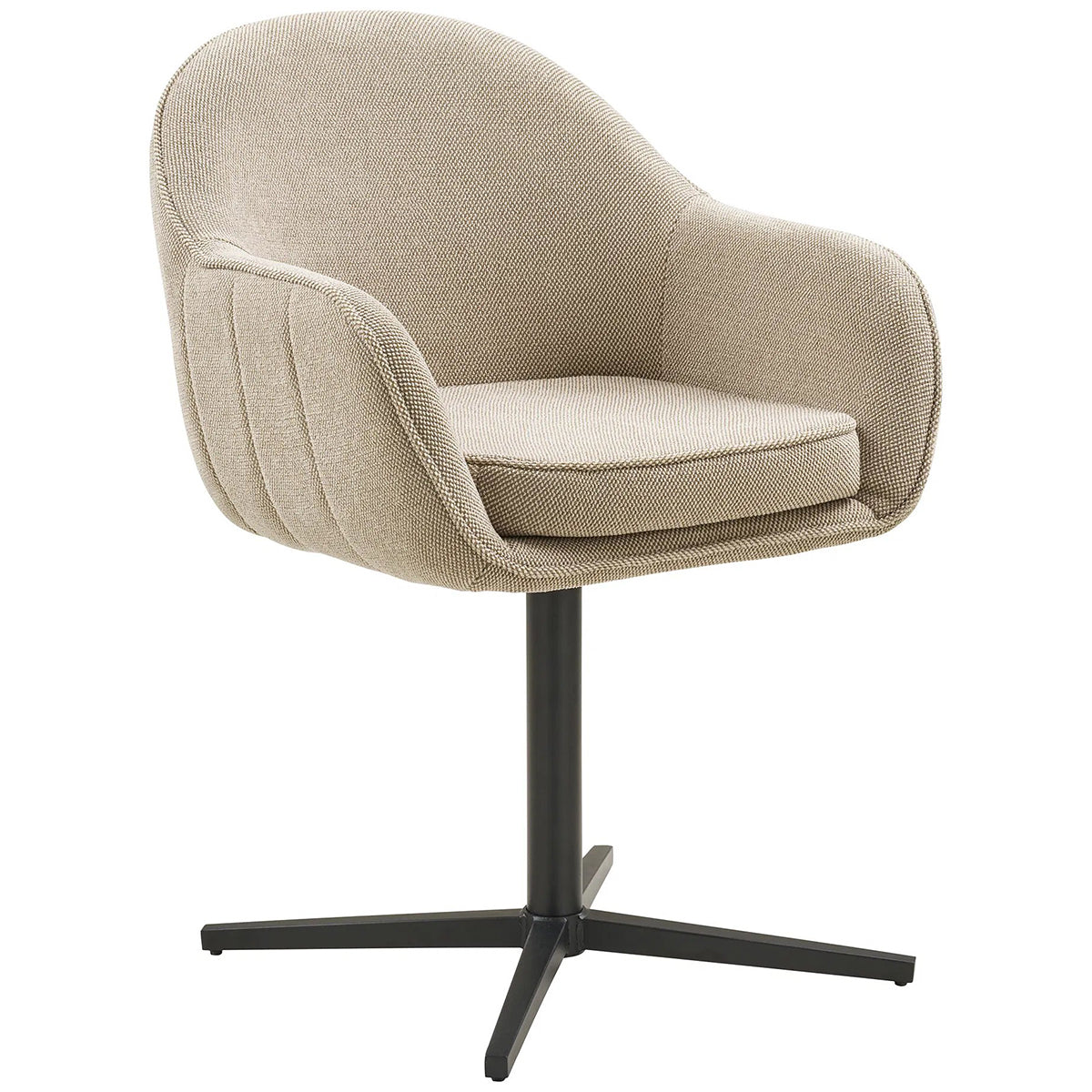 Tamera Light Grey Swivel Dining Chair