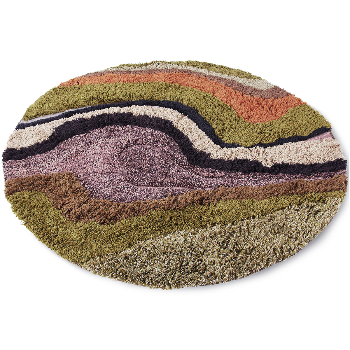 Tufted Gradient Round Rug