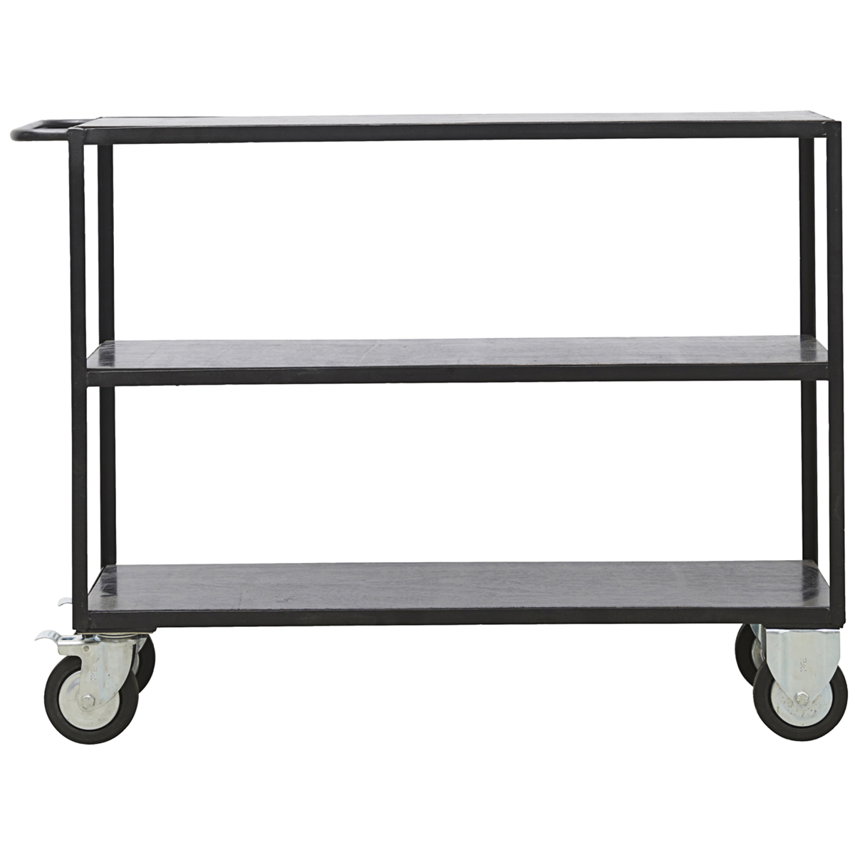 Black 4 Wheels Shelving unit