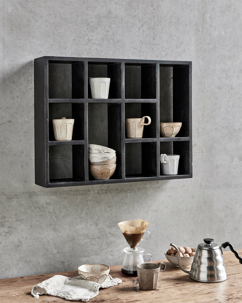 Display Black Shelf