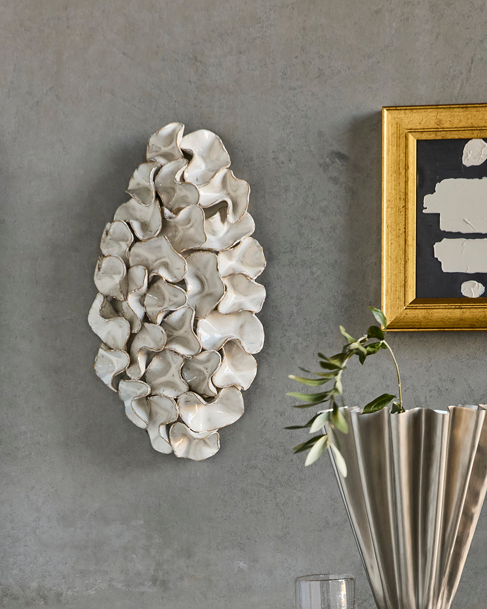 Fold Off White Wall Art