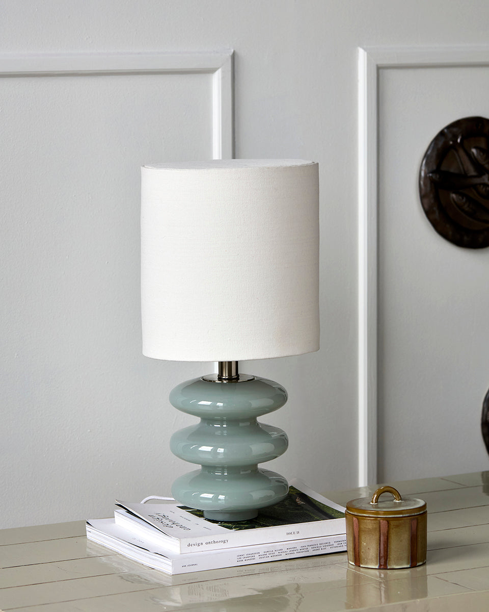 Step Blue Small Table Lamp