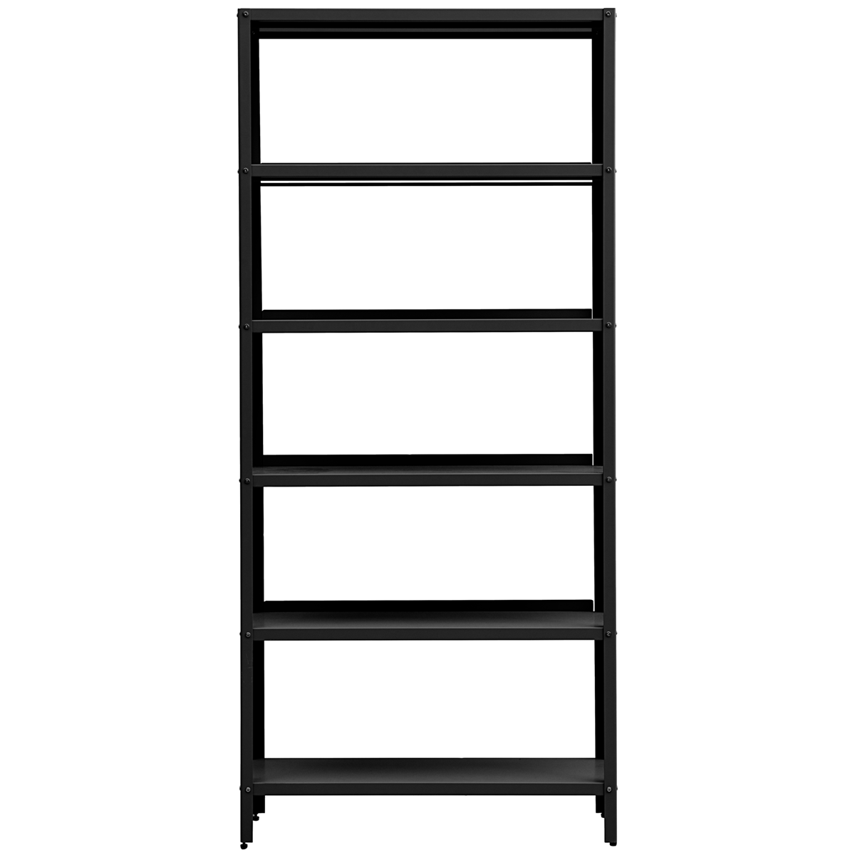 Use Black Shelving Unit