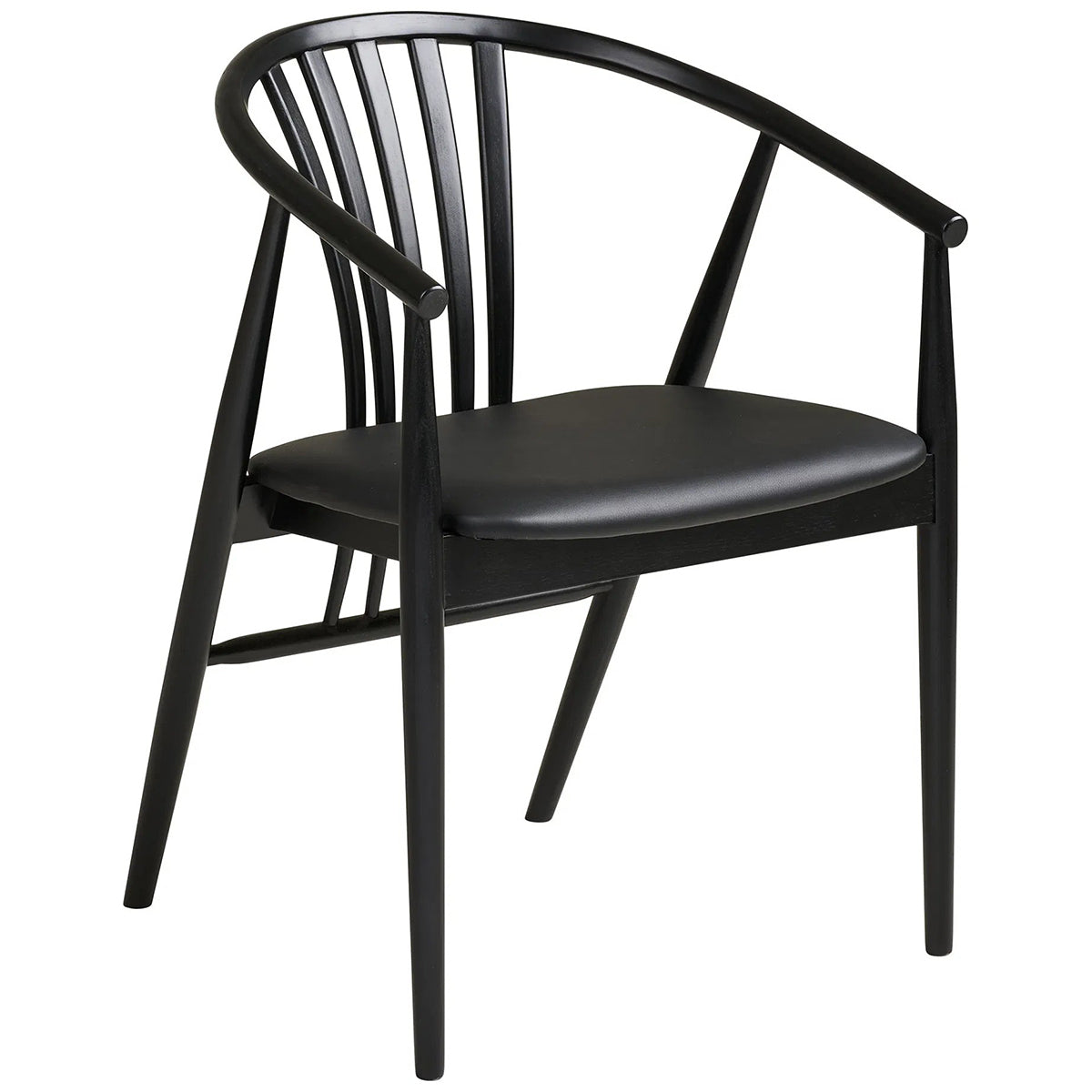 Agustin Black Beech Wood Dining Chair