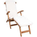 Arrecife Teak Wood Deck Chair with Cushion