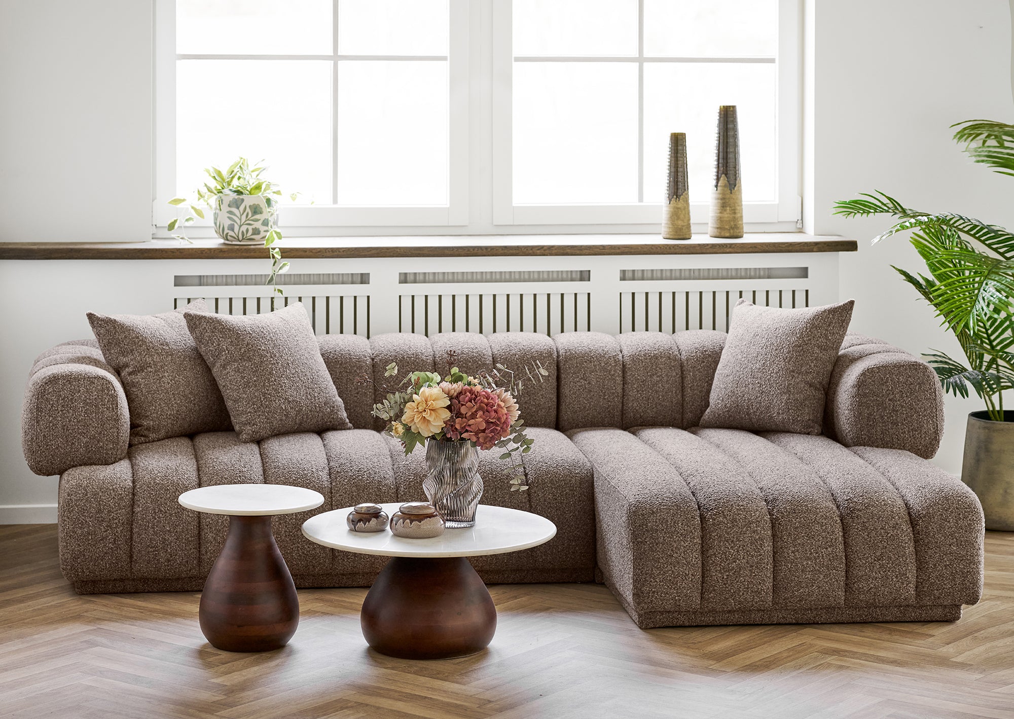 Aurora Brown Lounge Sofa