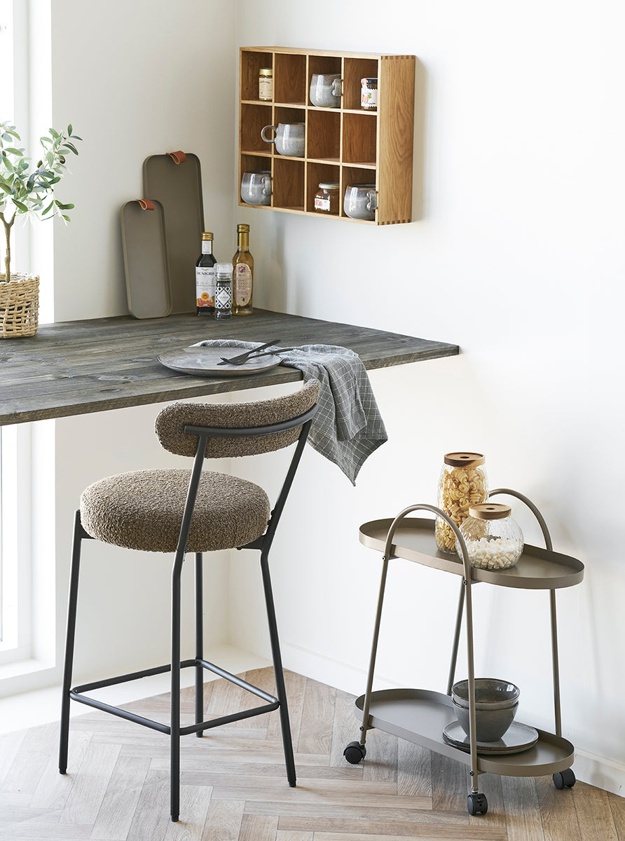 Badalona Boucle Counter Chair