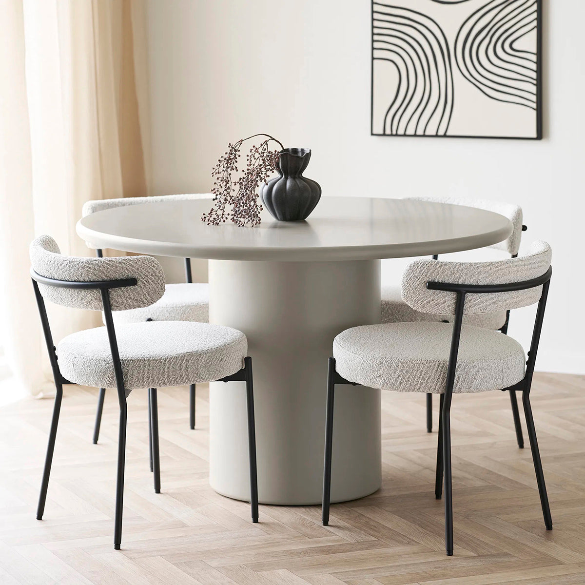 Badalona Boucle Dining Chair