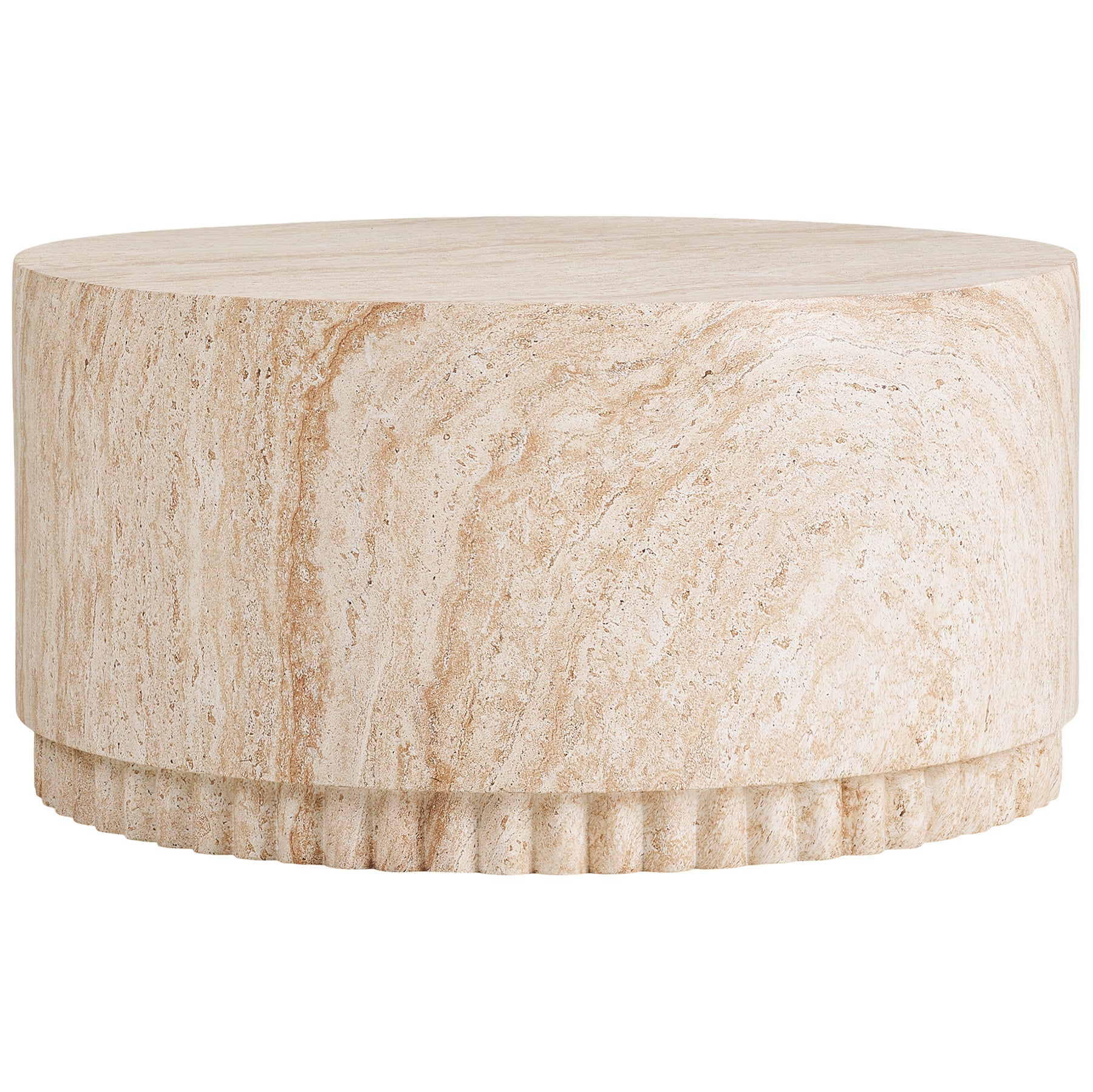 Bonn Coffee Table with Fluted Base