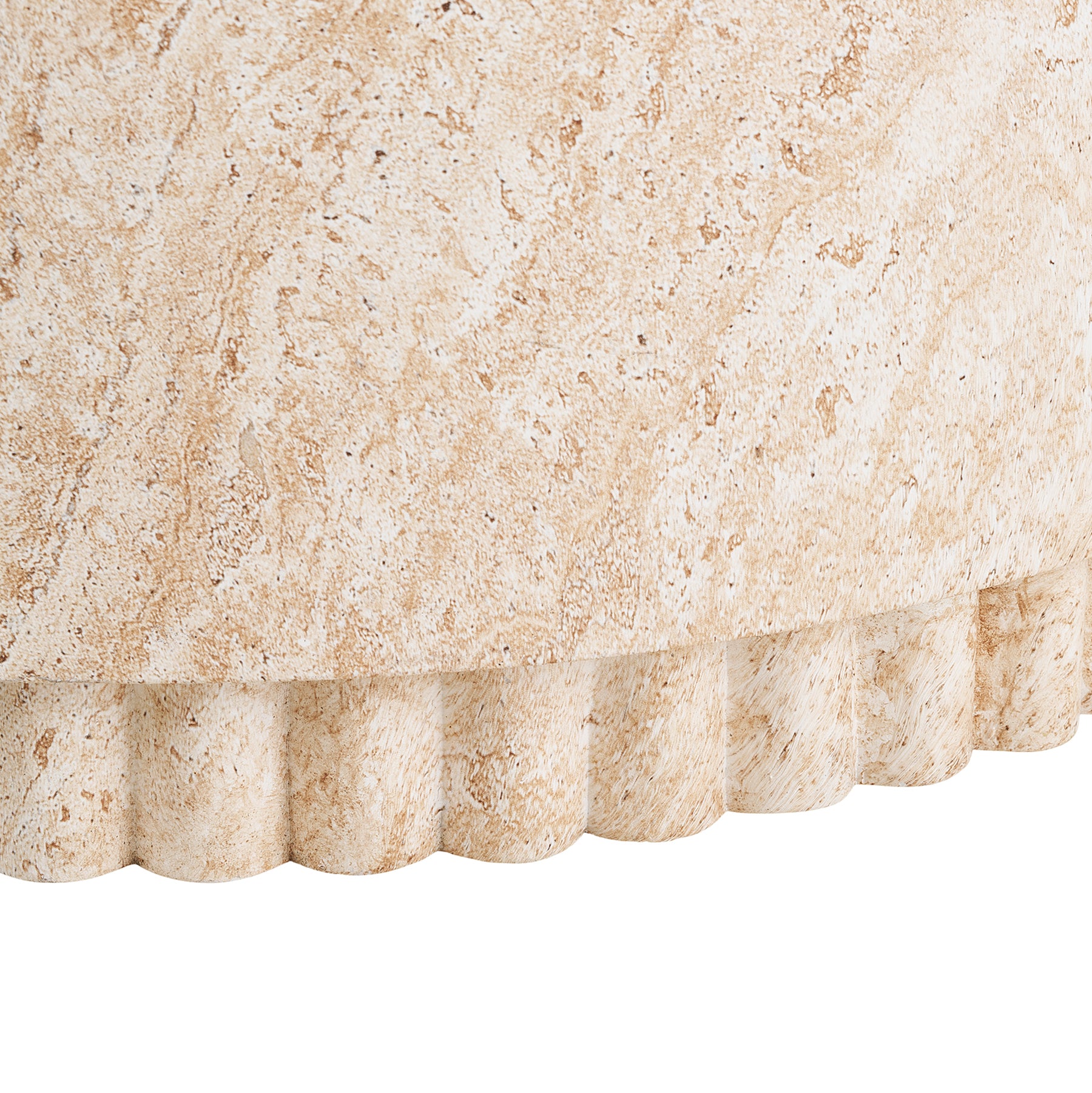 Bonn Coffee Table with Fluted Base