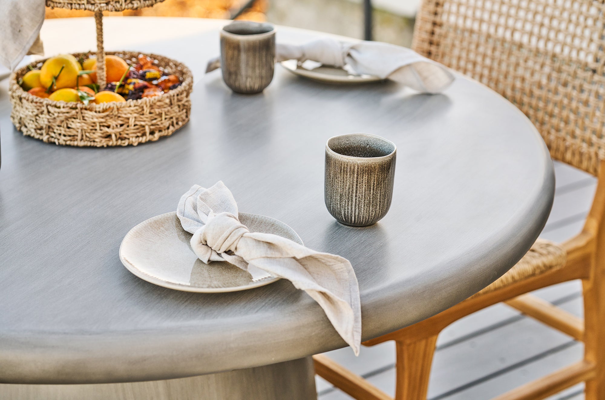 Bonnet Grey Dining Table