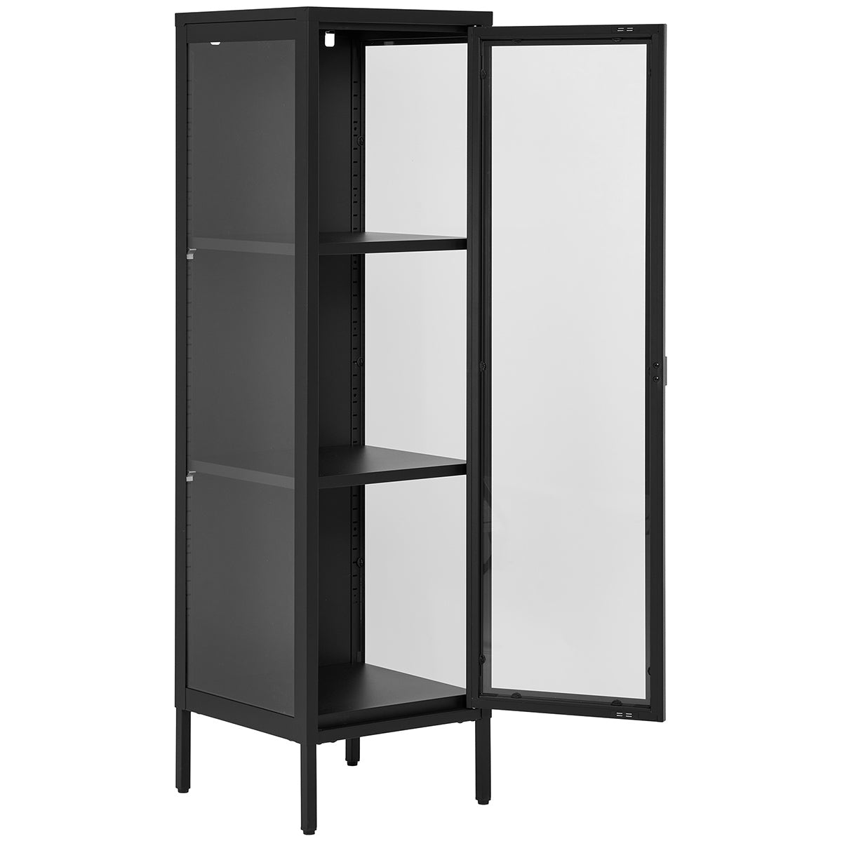 Brisbane Steel/Glass Slim Low Display Cabinet