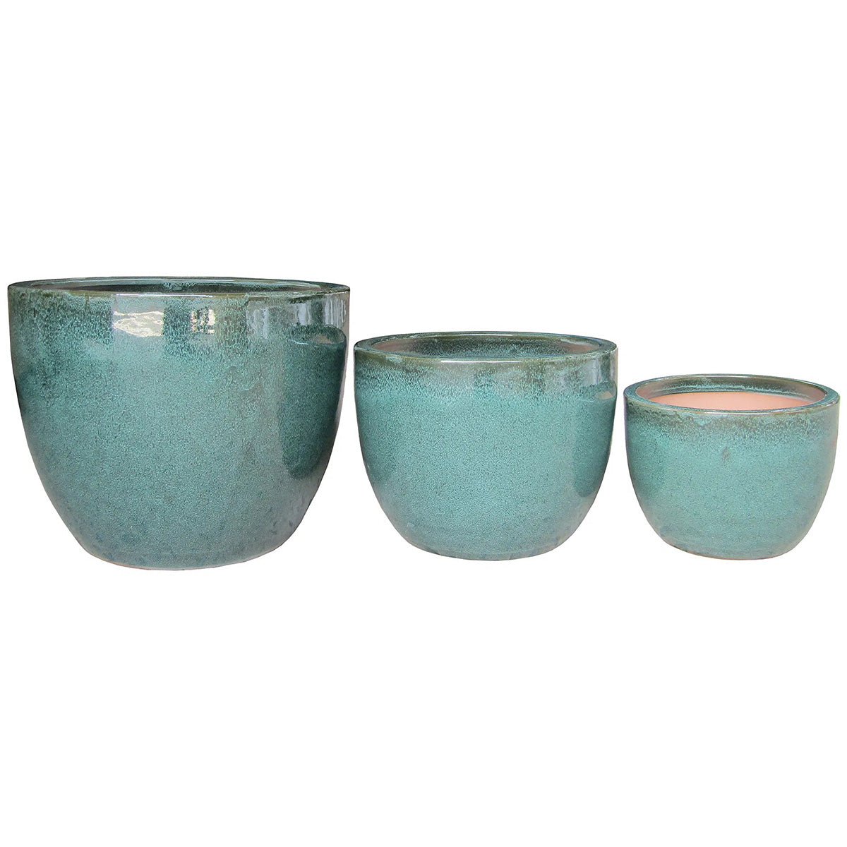 Burnley Green Pots (3/Set)