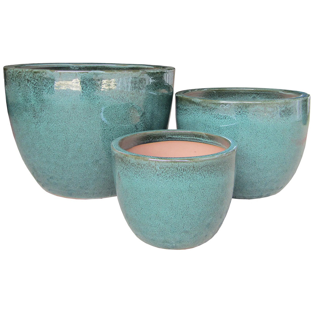 Burnley Green Pots (3/Set)