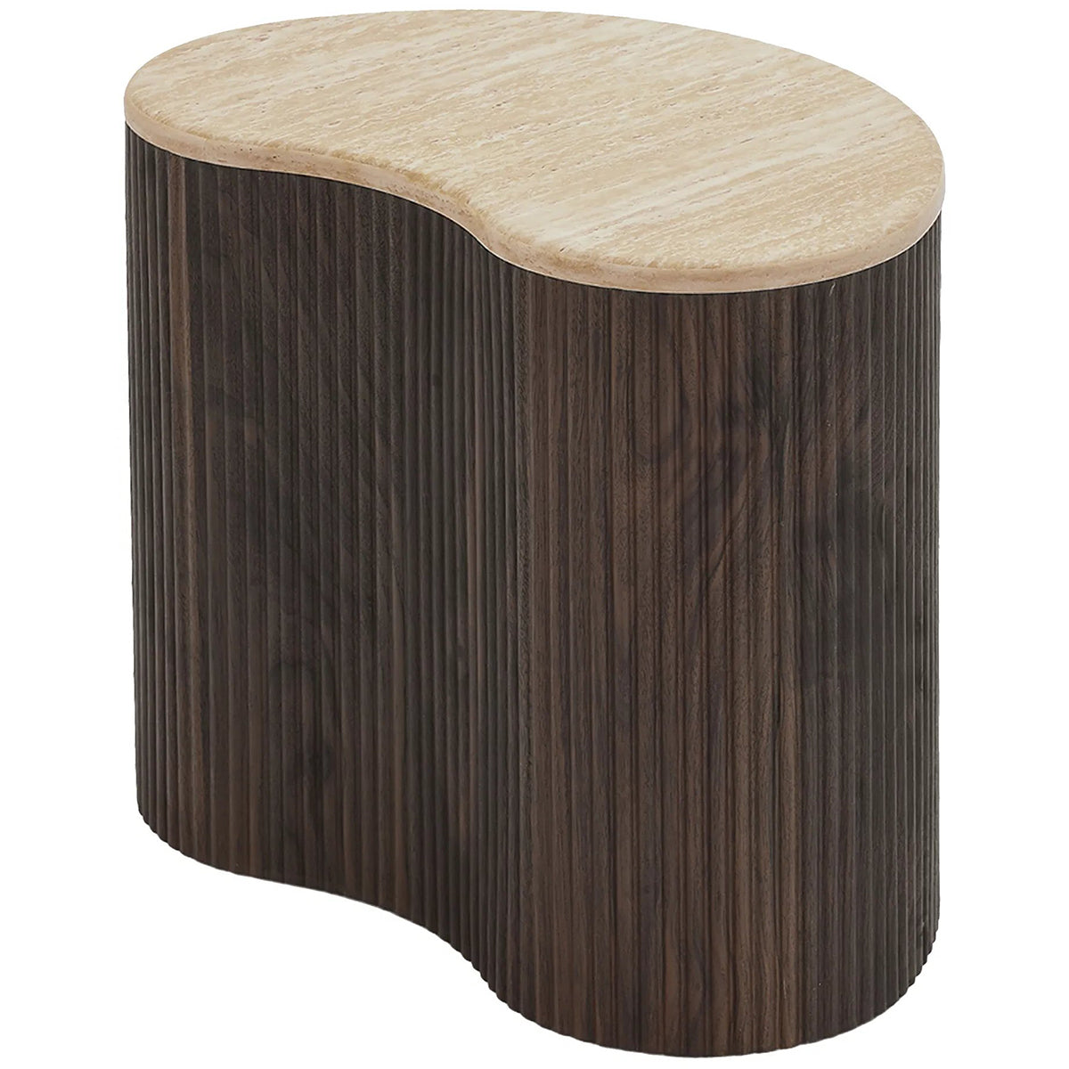 Cadiz Travertine Look Side Table