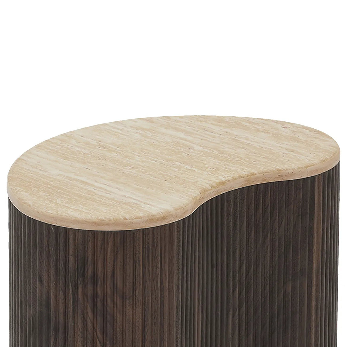 Cadiz Travertine Look Side Table